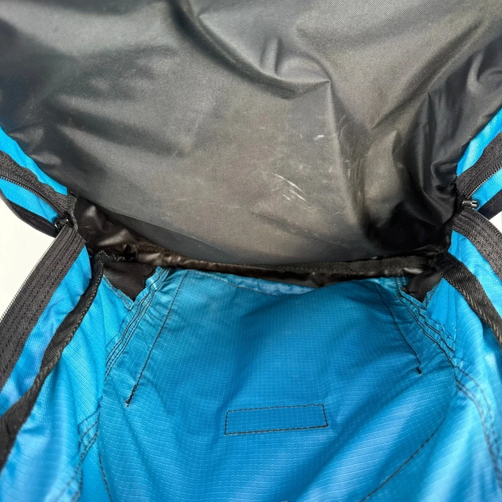L.L. Bean Original Book Pack Travel School Teal Blue Nylon Backpack